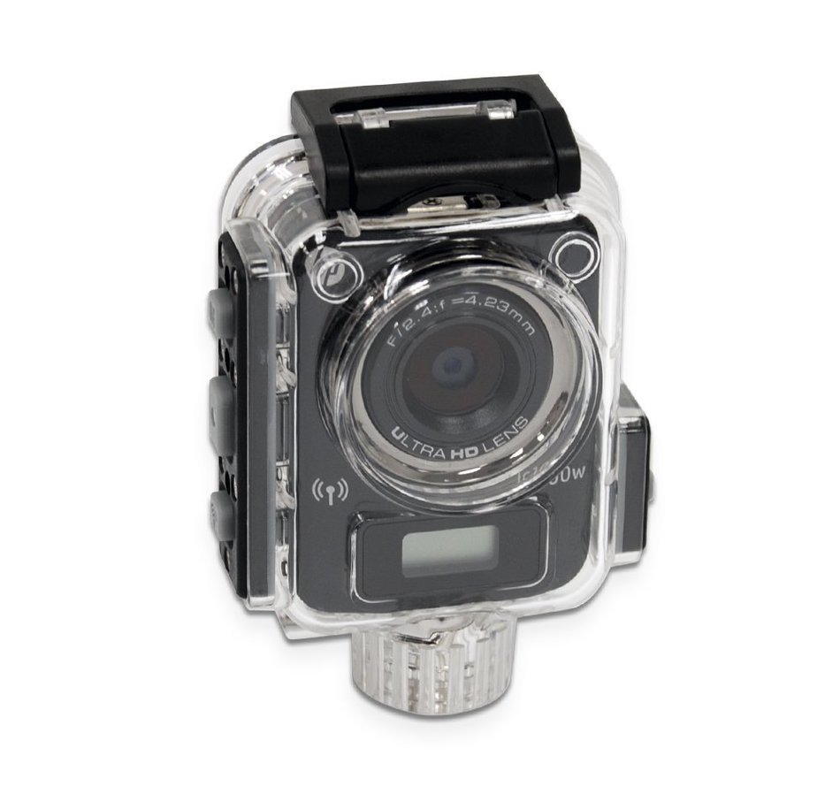 HP lc100w Full HD 1080p, 4k Time Lapse, Mini WiFi Water Resistant Camera /w Waterproof Case (Black) N4