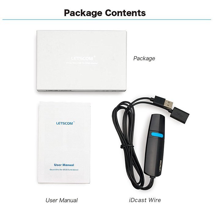 LETSCOM Lightning to HDMI Adapter for iPhone, HDMI Display Adapter - 1080P HDTV Adapter HDMI Streaming Dongle... N4
