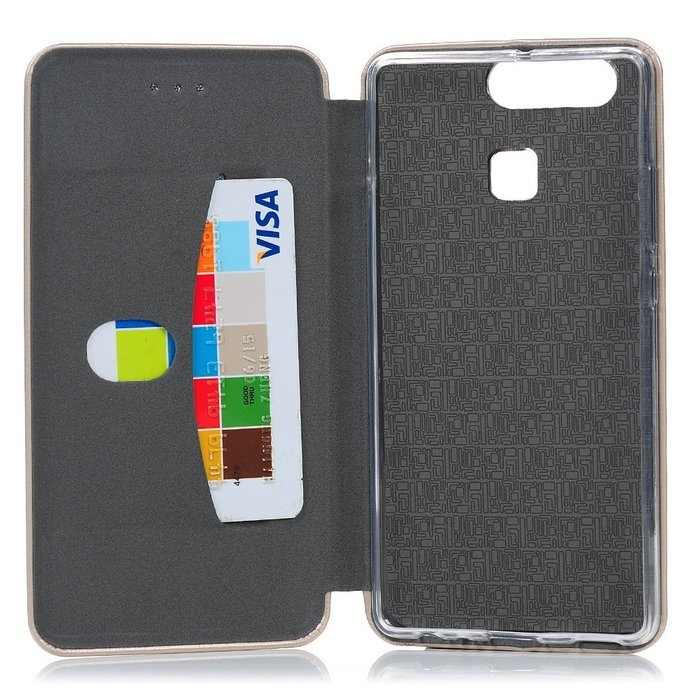 P9 Case,Huawei P9 Case - High Quality Wallet Magnetic Smart Close Premuim PU Leather Pure Color Slim Fit Soft... N5