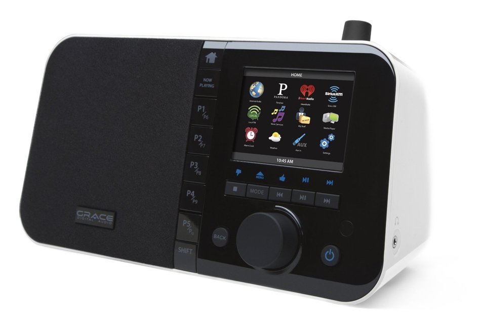 Grace Digital Wi-Fi Music Player and Internet Radio with 3.5-Inch LCD Color Display with Over 18,000 FREE Radio...