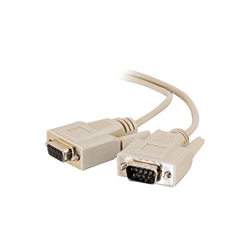 C2G / Cables To Go 09452 DB9 M/F Serial RS232 Extension Cable - Beige (25 Feet)