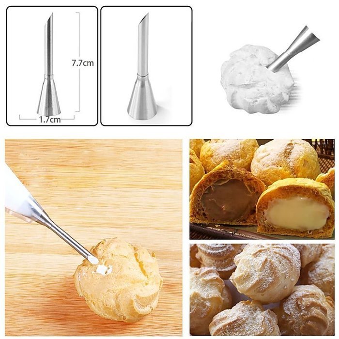 HuaYang Reusable Stainless Steel Icing Cream Pastry Piping Nozzle Tip Kitchen Decor Tool N7