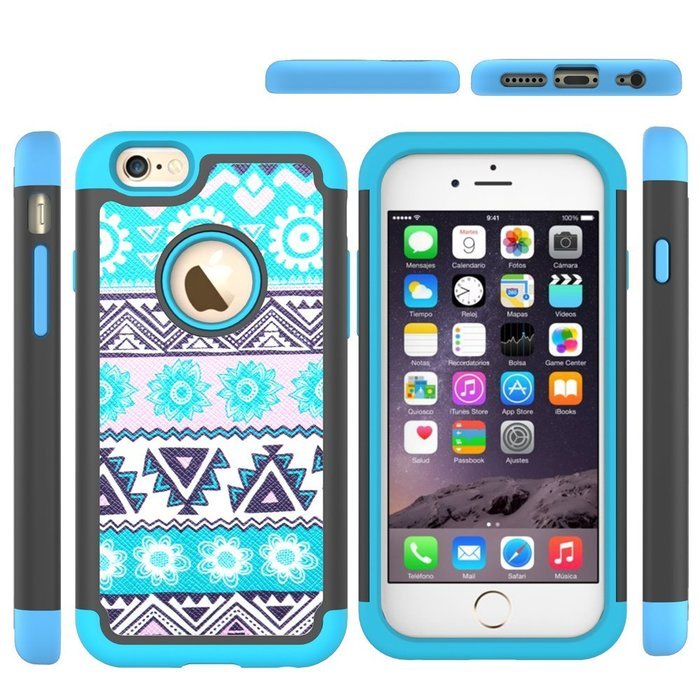 iPhone 6s Case, iPhone 6 Case, [4.7 Inch] by HLCT, Soft Interior Silicone Bumper & Hard Shell Solid PC Back, Shock-Absorption... N10