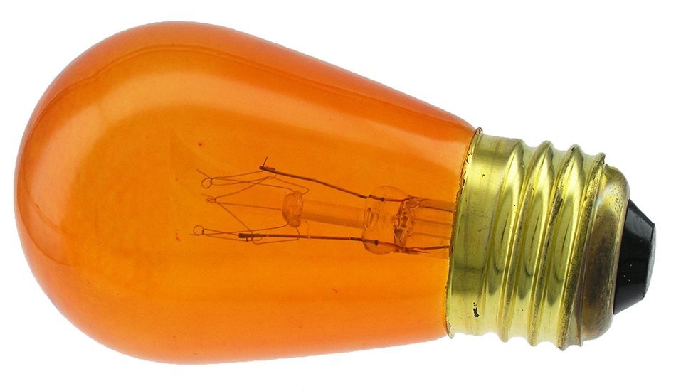 Novelty Light - 11watt S14 Commerical Grade S14 Transparent Color Replacement Bulbs, E27 Medium Base, Clear, 11... N2