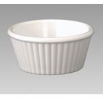 2 Oz. White, Fluted SAN Ramekins 12 per case, 12/BG