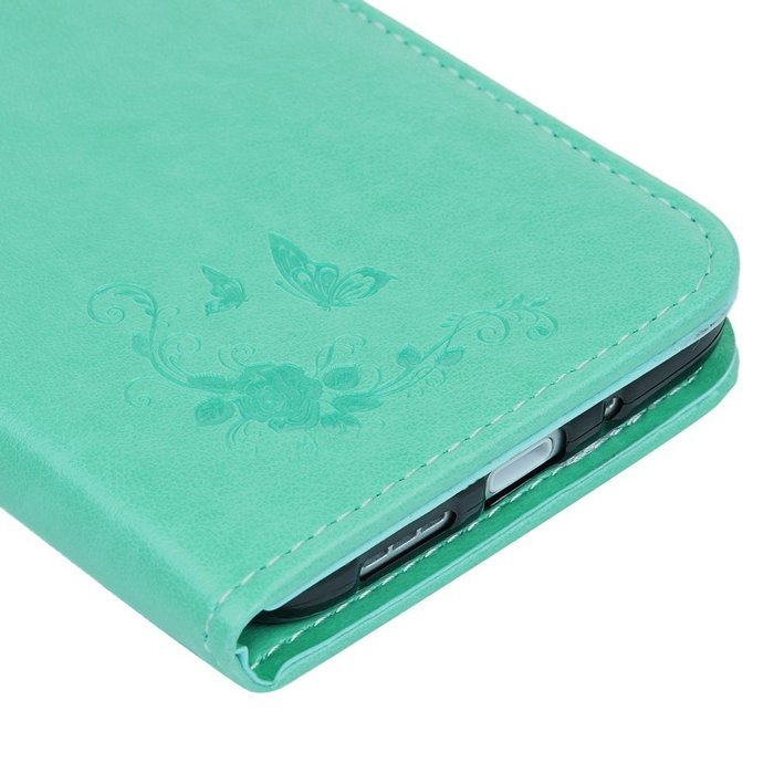 LG G5 Case,LG H868 Case - Wallet Folio Flip Magnetic Smart Closure Embossed Butterflies PU Leather Case with Stand... N8