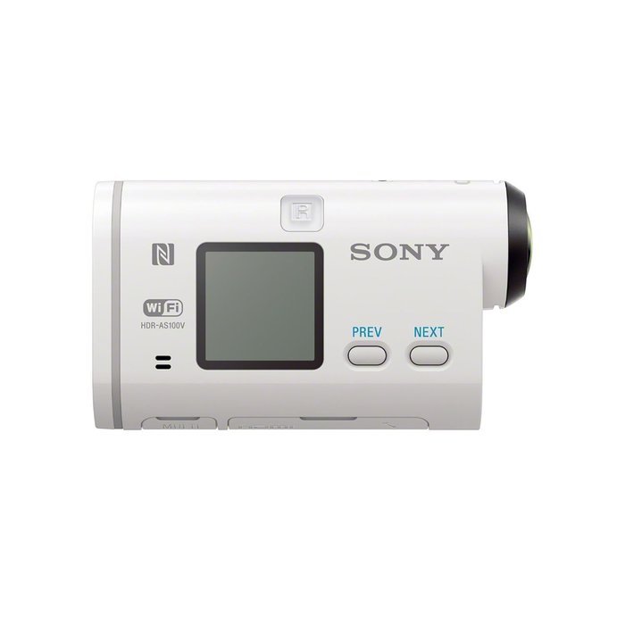 Sony Action Video Camera HD HDR-AS100VR Value Bundle + Live View Remote + Waterproof Case N5