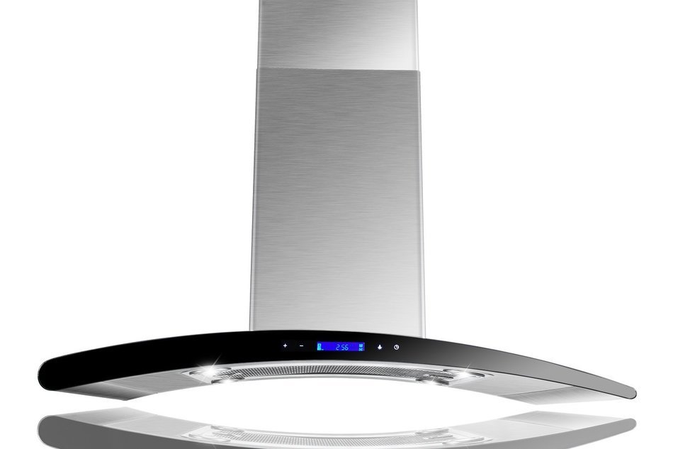 AKDY New 36" European Style Island Mount Stainless Steel Range Hood Vent Touch Control AZ-GL9013-36
