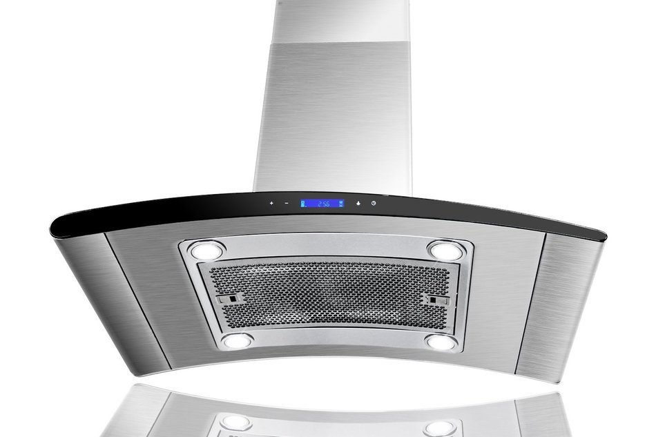 AKDY New 36" European Style Island Mount Stainless Steel Range Hood Vent Touch Control AZ-GL9013-36 N3