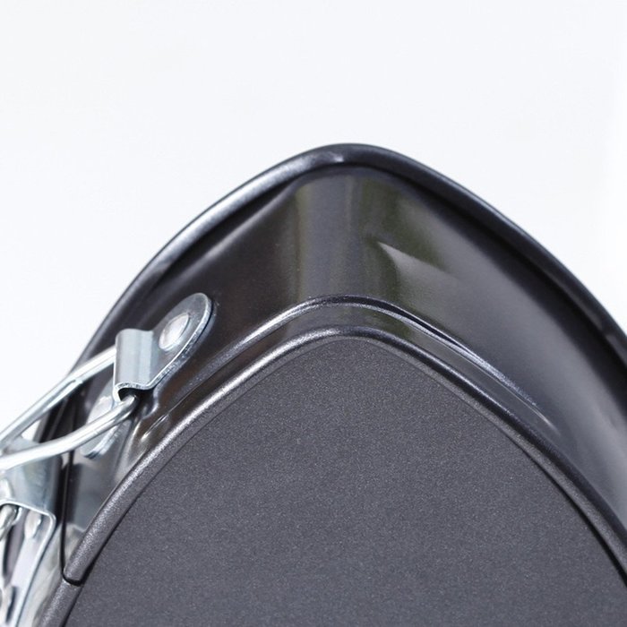Homeself 4 Inch Heavy Carbon Non-Stick Heart Springform Cake Pan with Removable Smooth Bottom (4'') N3
