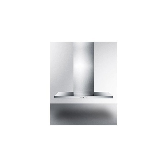 SEH4748C 48" wide wall-mounted range hood made in Spain with complete stainless steel construction