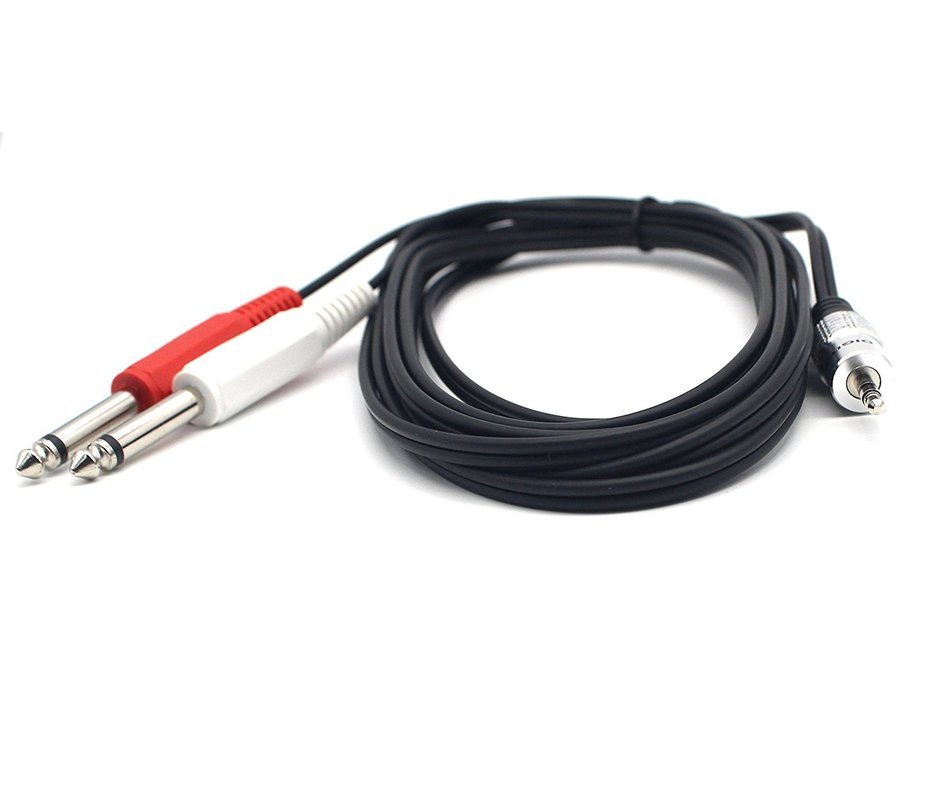 6Feet/1.8M Y Splitter cable, Duttek 3.5mm 1/8" TS Mono Male to dual 2*6.35mm 1/4" TRS Mono Male Plug Extension... N4