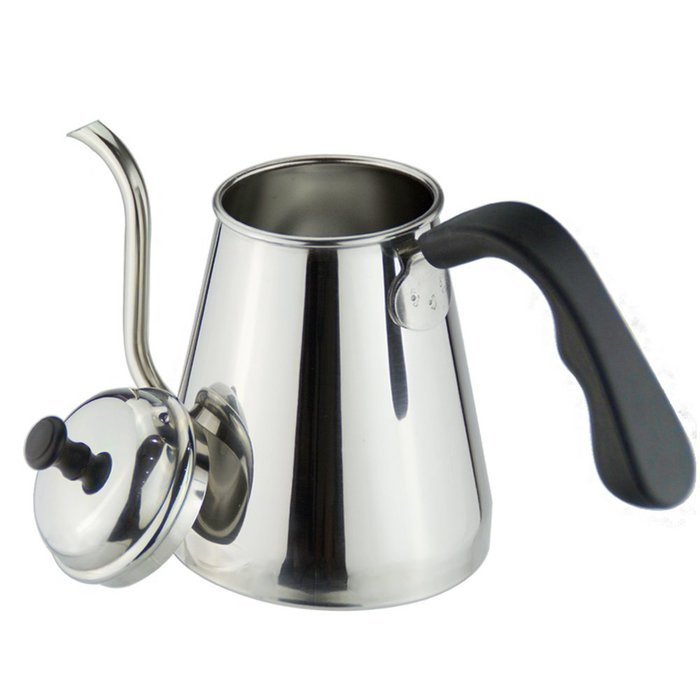 Meelio Stainless Steel Gooseneck Drip Pot ,1 liter (4 1/4 cup) Pour Over Coffee Drip Kettle,Works on Regular and... N3