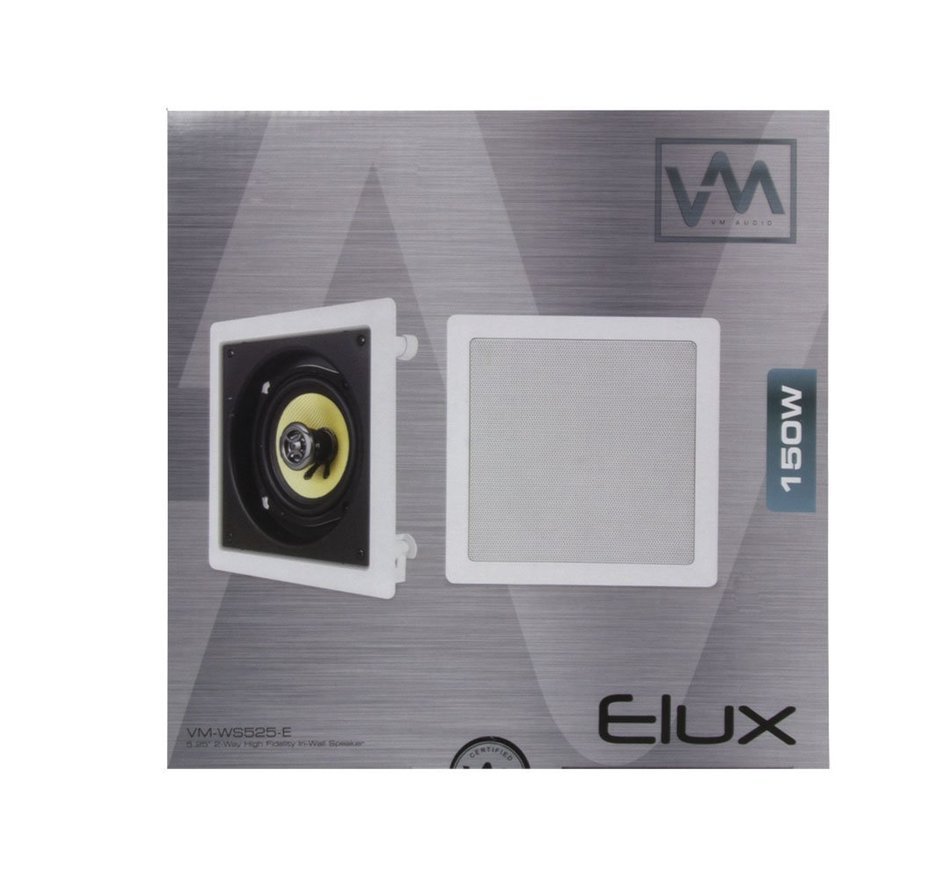 2) VM Audio 5.25" 400W 2-Way In-Ceiling/Wall Surround Speakers (Pair) | WS525-E N5