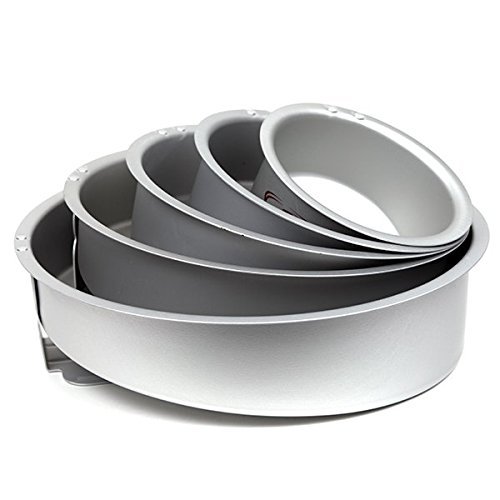 Fat Daddios Mad Dadder Round Even Cake Pan, Set of 5 N2