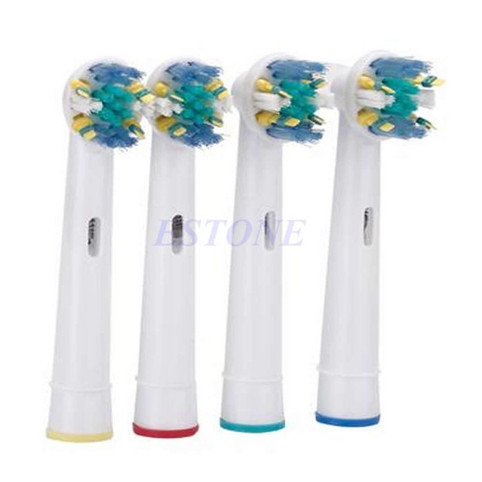 4PCS Electric ToothBrush Brush Heads Replacement for Braun Oral B Floss Action By Anuchart Shop