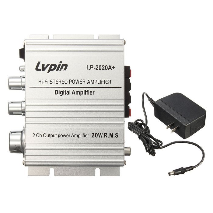 Audio Amplifier, ELEGIANT 12V 3A Hi-Fi Stero Class-T Digital Power Amplifier with Power Cable for Car Home PC... N3
