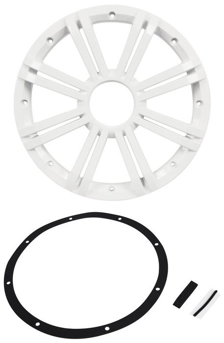 Kicker 10" 300W Marine Subwoofer+Kicker 10" Marine Sub White Grille+LED Remote N3