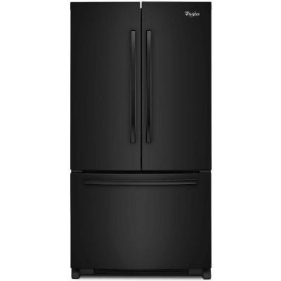 Whirlpool Model # WRF540CWBB 20.0 cu. ft. French Door Refrigerator in Black, Counter Depth N6