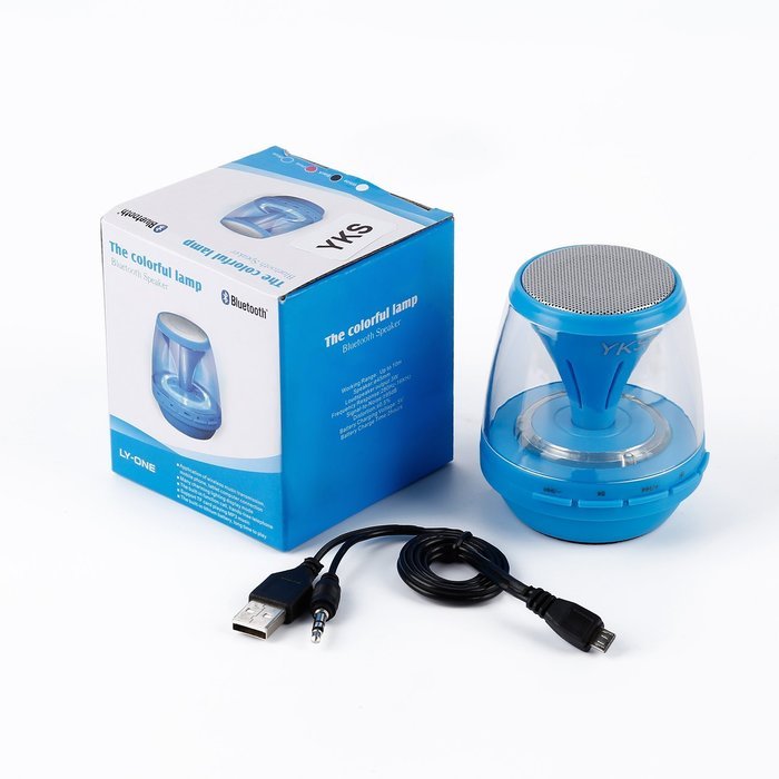 Bluetooth Speakers, YKS Wireless Portable Speaker with LED Lights, 4 Mode Lighting for Home Party / Beach / Picnic... N8