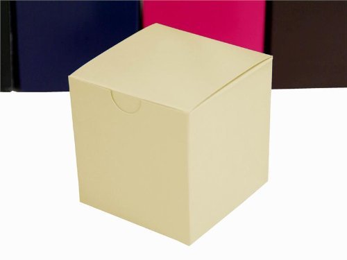 BalsaCircle 100 3" x 3" Wedding Favor Box Party Decorations Wholesale - White N2