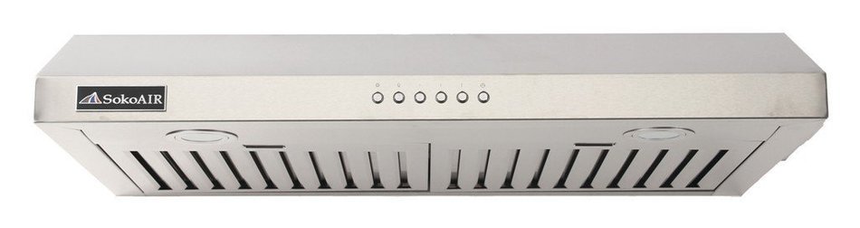 SokoAir SK-UD065 STAINLESS STEEL UNDER CABINET RANGE HOOD 30"