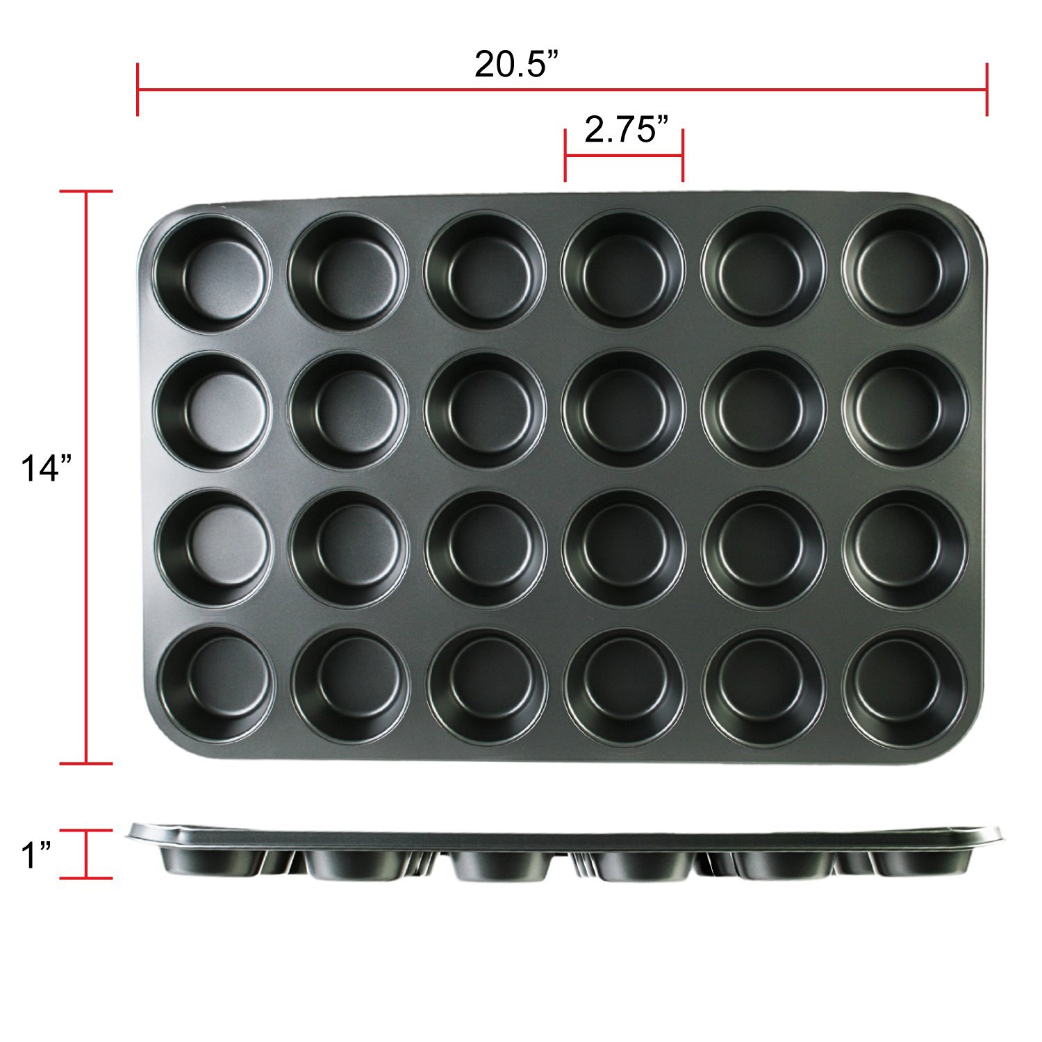 Excellante 24 cup Muffin Pan - Non Stick-0.4m/m N4 free image download