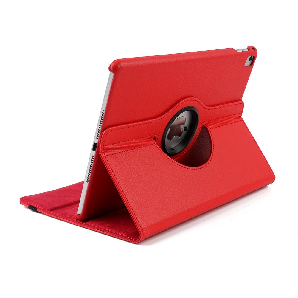 Ipad Case Red,TechCode 360 Degrees Rotating Magnetic PU Leather with ...