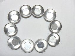 Set of 10 piece baking tart mold using for cake egg pudding jelly(71*40*20mm/PC) N2