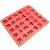 Freshware CB-650 Silicone 6-Cavity Round Chocolate Truffle, Candy and Gummy Mold, Pack of 4 N10