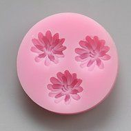 Y&amp;XL&amp;H Three Flowers Chocolate Silicone Molds,Cake Molds,Soap Molds,Decoration Tools Bakeware