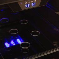 80 Can Built In Beverage Cooler - Black/Stainless Steel N7