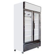 518L Glass Display Side by Side Pull Door Air Cooling Beer Soda Beverages Showcase Commercial Refrigerator Merchandise... N5