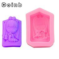 Doinb Sun+Moon (Mother+Baby) Soap Clay Candy Cake Pastry Fondant Chocolate Moulds FDA Silicone Molds Outer Size...