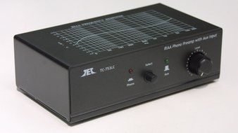 TCC TC-753LC BLACK Phono Preamp w/AUX Input, Premium High Output Adaptor and TC-ADUSB Digital Recording Adaptor... N3