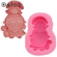 Doinb Sun+Moon (Mother+Baby) Soap Clay Candy Cake Pastry Fondant Chocolate Moulds FDA Silicone Molds Outer Size... N3