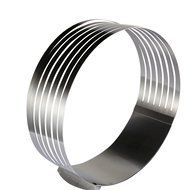 Cade Stainless Steel 6 to12 Inch Adjustable Cake Mousse Mould Cake Baking Cake Decor Mold Ring N12