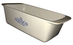 Corning Ware Cornflower Blue Bread Pan, Meatloaf Pan, P-315-B N2