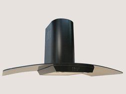 Range Hood Wall Mounted Black 42" KA-144-BLK-CLG NT AIR. Made in Italy.