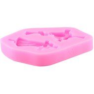 Mujiang 4-Capacity Cross Silicone Clay Fimo Sugarcraft Candy Fondant Molds N7