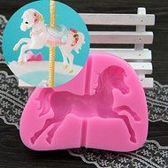 Generic DIY Sugarcraft Chocolate Cake Decorating Mould Carousel Horse Mold N4