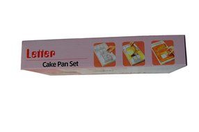 Alphabet Cake Pan Aluminum Alloy Alphabet Letters Number Cake Jello Tin Pan Fondant Mold with 12pcs Square Blocks... N3