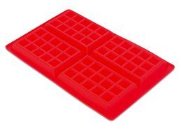 Internet&#039;s Best Silicone Mini Ice Cube Tray | Waffle Ice Mold | Candy Cake Chocolate Mold | Red