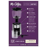 Mr. Coffee Automatic Burr Mill Grinder with 18 Custom Grinds, Silver, BMH23 N7