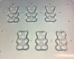 Flexible Resin or Chocolate Gummy Bears Mold Set of 6