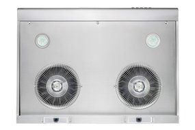 CYBER&reg; 2016 Seamless Steel one press decelerate Under Cabinet Range Hood 30" Dual Motors N6