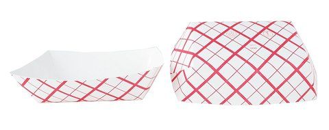 Southern Champion Tray Southland Paperboard Red Check Food Tray (Multiple Sizes Available) N4