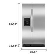 Kenmore 50023 25 cu. ft. Side-by-Side Refrigerator - Stainless Steel