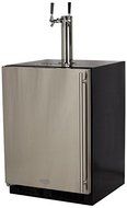 Marvel ML24BTS2LS Twin Tap Built-In Beer Dispenser with Left Side Hinge, 24", Stainless Steel