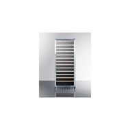 Summit SWC1102 102 Bottle Capacity Single-Zone Wine Cellar with Glass Door Factory Installed Lock Wooden Shelves...